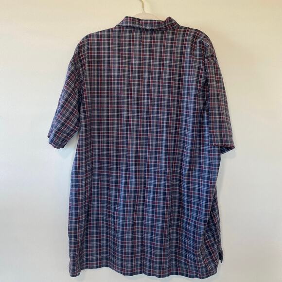 Men’s Levi’s Red Tab Short Sleeve Plaid Shirt Size XXL Blue - Picture 2 of 4